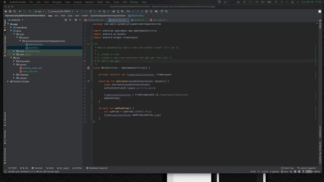 android dynamically add view | android add view programmatically | android add view to layout смотреть онлайн
