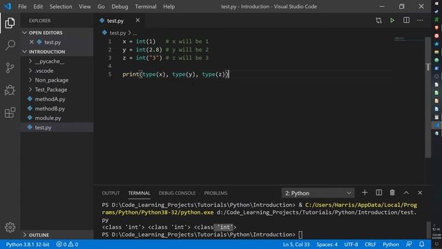 Python Tutorial Guide #2 - Python Variable Casting смотреть онлайн