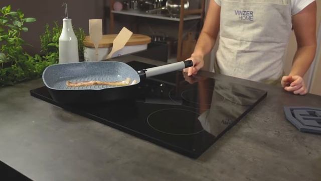 Сковорода гриль Vinzer Granite Induction, 26 см (89438) смотреть онлайн