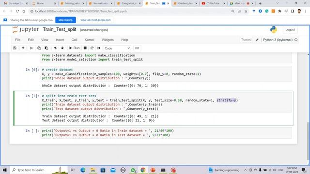 ML 17: Train test split python code смотреть онлайн