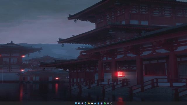 Wallpaper Engine | Windows 11 | Crimson Shrine | Time Went By 🎵 смотреть онлайн