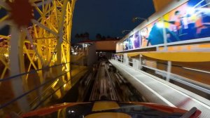 Let's Ride Incredicoaster Roller Coaster at Night! Disney California Adventure! Disneyland Resort!