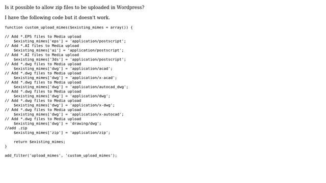 Wordpress: Is it possible to allow zip files to be uploaded in Wordpress? (3 Solutions!!) смотреть онлайн