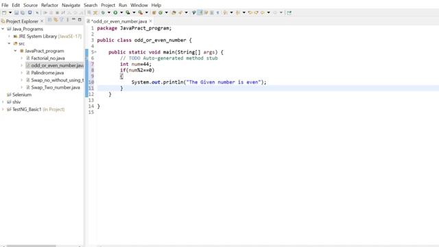 Java Program to Check Whether a Number is Even or Odd смотреть онлайн