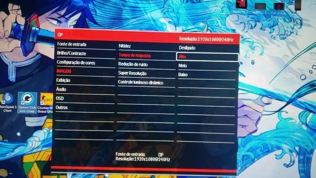 A melhor configuração do monitor ozone dsp24 240 hz para fps. смотреть онлайн