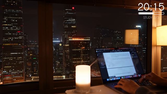 3-Hour Study With Me   Beijing Evening 🌇   Pomodoro 50-10   Soothing Lo-Fi Beats   Day 139