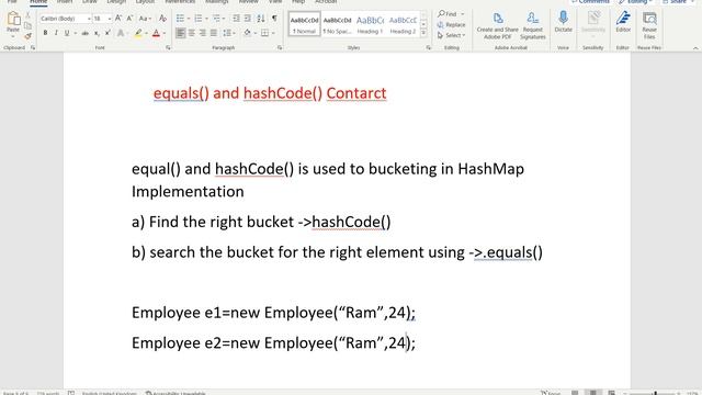 what is the difference between equals() method and hashCode() method in Java /Core java смотреть онлайн