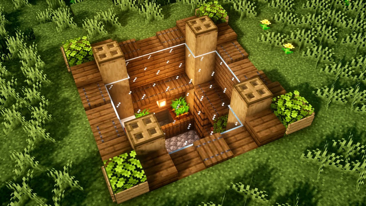 КАК ПОСТРОИТЬ ПОДЗЕМНЫЙ ДОМ В МАЙНКРАФТЕ! смотреть онлайн