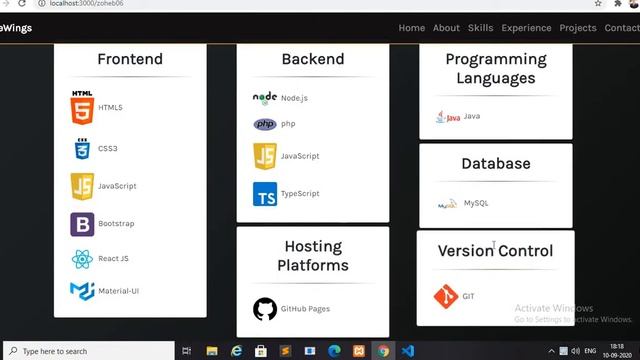 My Portfolio | HTML , CSS, JAVASCRIPT, React js | static website смотреть онлайн