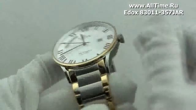 Обзор. Мужские наручные часы Edox 83011-357JAR смотреть онлайн