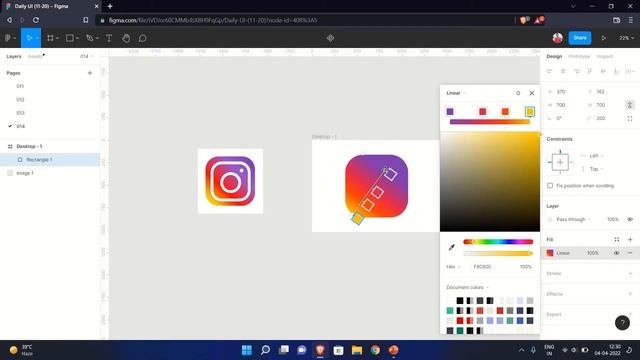 Instagram Logo Design | Now Design Your Own Instagram Logo In Figma In A Single Minute! |