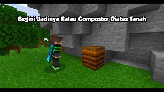 COMPOSTER DOOR NO REDSTONE! Pintu Rahasia Composter Tanpa Redstone Di Mcpe! смотреть онлайн