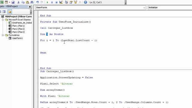 Formatar Listbox Excel VBA para HORA смотреть онлайн