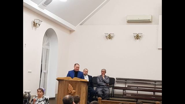 Вечернее воскресное служение (полное). Пушков Е.Н. поздравление с юбилеем. МСЦ ЕХБ смотреть онлайн