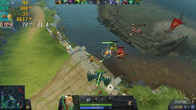 Dota 2 - Core i3-10100 + UHD Graphics 630 test FHD смотреть онлайн