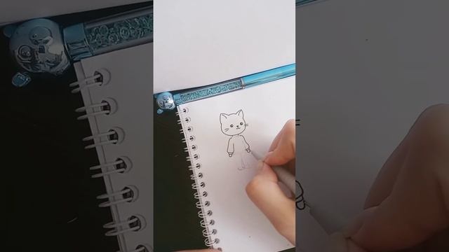 Cat in a hoodie #drawing смотреть онлайн