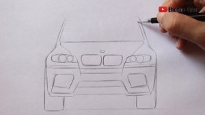 Как нарисовать Машину BMW X 5