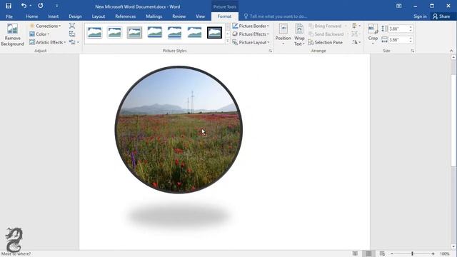 How to create circle picture in Word смотреть онлайн