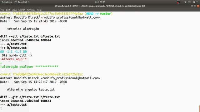Curso Git/Github #3 - Como visualizar o histórico de commits com git log смотреть онлайн