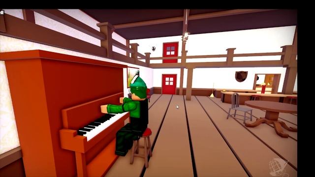 Playing the Rickroll Music on a Piano [Roblox The Wild West] смотреть онлайн