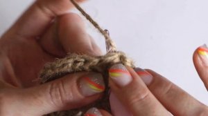 Сумка из джута крючком |  мотив бабушкин квадрат | вяжем и соединяем мотивы  |  Ч 1/2