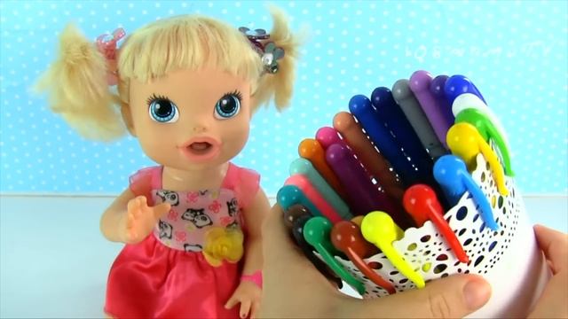 Кукла #Бебибон РАСКРАСКА ДЛЯ ДЕТЕЙ Рисуем Водой Игрушки Для девочек Играем Как Мама Учим Цвета смотреть онлайн