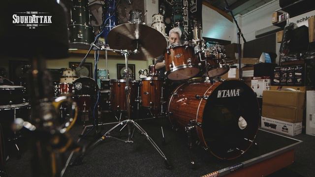 *Pre-Owned* Tama Starclassic Birch/Bubinga Exotic Ltd Edition Drum Kit - Gloss Natural Tigerwood смотреть онлайн