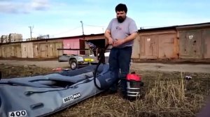 Накачка ПВХ лодки пылесосом