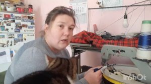 Изделие на вязальной машине " пассап ",  Топ с косами, последняя часть