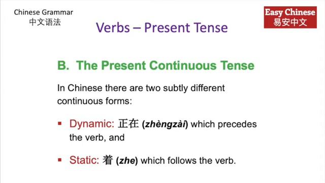 语法 Chinese Verbs - Present Tense смотреть онлайн