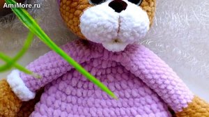 Амигуруми: схема Мишка Комфортер | Игрушки вязаные крючком
