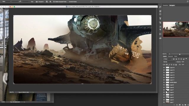 Digital Matte Painting - Crashed Ship
