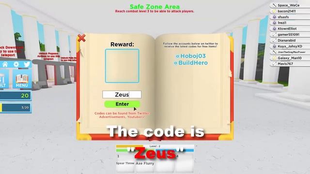 ⚡NEW CODE⚡| God Simulator | Roblox смотреть онлайн