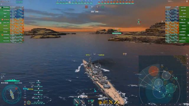 Качаем немецкую ветку. Крейсер Roon | World Of Warships (WOWs)