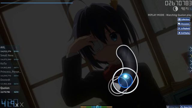 [osu!] Uchida Maaya - -Across the line- (Hard) смотреть онлайн