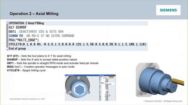 Programming  C & Y axis Lathes in G code with ProgramGuide