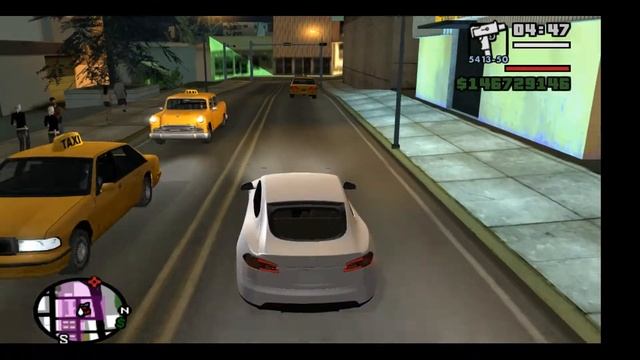 мод на TESLA model S в GTA SA TESLA в GTA? смотреть онлайн