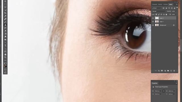 Улучшаем прическу в программе Photoshop. Студийный портрет смотреть онлайн