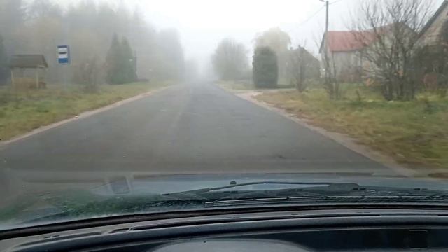Беларуская деревня на краю страны. Еду из одного дома в другой Туман. 5 Ноября.Браславские озера. смотреть онлайн