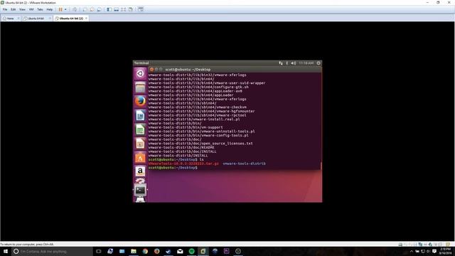 Installing VMWare Tools on Ubuntu Desktop (16.04) смотреть онлайн