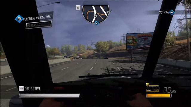 Driver San Francisco - Dare - Stunt Dare - Perform an 80m Drift in a Tanker смотреть онлайн