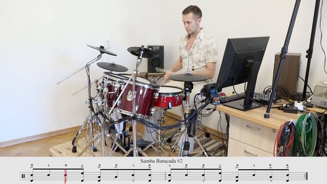 Samba Batucada (Carnival Samba) on Drumset #2 смотреть онлайн