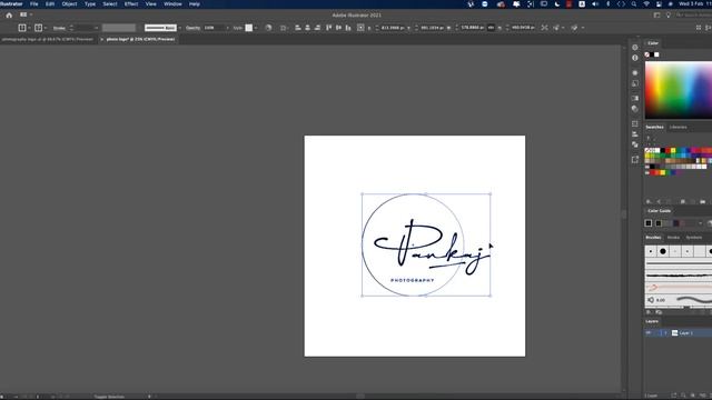 How I make a photography logo | Illustrator Photoshop Tutorial 2021 смотреть онлайн