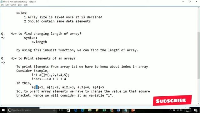 ?JAVA Program for Printing Elements of Array ? смотреть онлайн