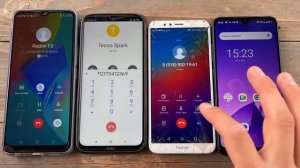 TECNO Spark Go 2022 & Honor 7C incoming Call Black Fox & Redmi Note8 Android 12