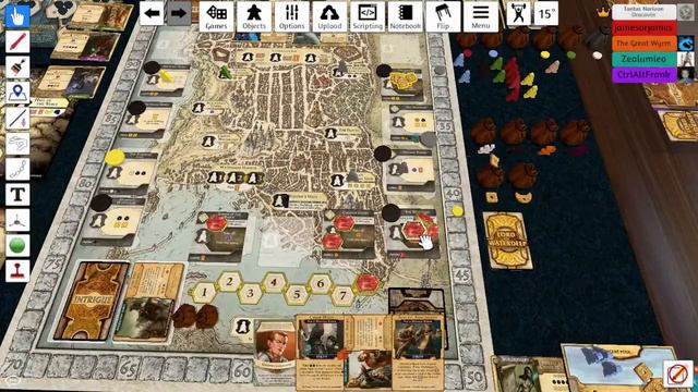 Tabletop Simulator with Friends: Lords of Waterdeep: Training Owlbears part 2 смотреть онлайн
