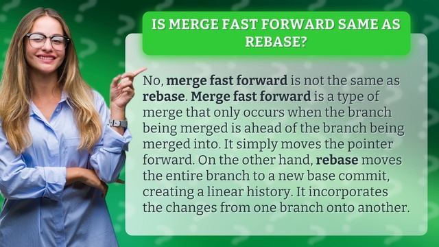 Is merge fast forward same as rebase? смотреть онлайн