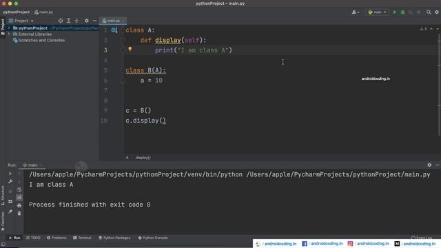 Python : Method overriding example | python for beginners смотреть онлайн
