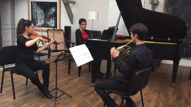 Répétition concert trio cor, violon, piano смотреть онлайн