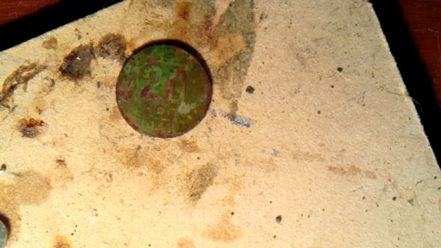 Очистка старой монеты от окисла. смотреть онлайн